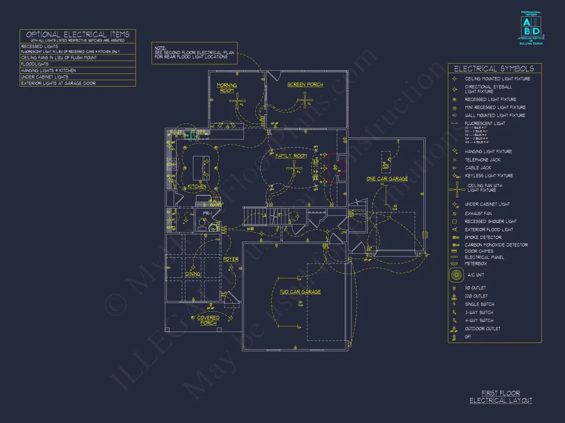 Craftsman house Design Plan with 3 Bedrooms & CAD Blueprints