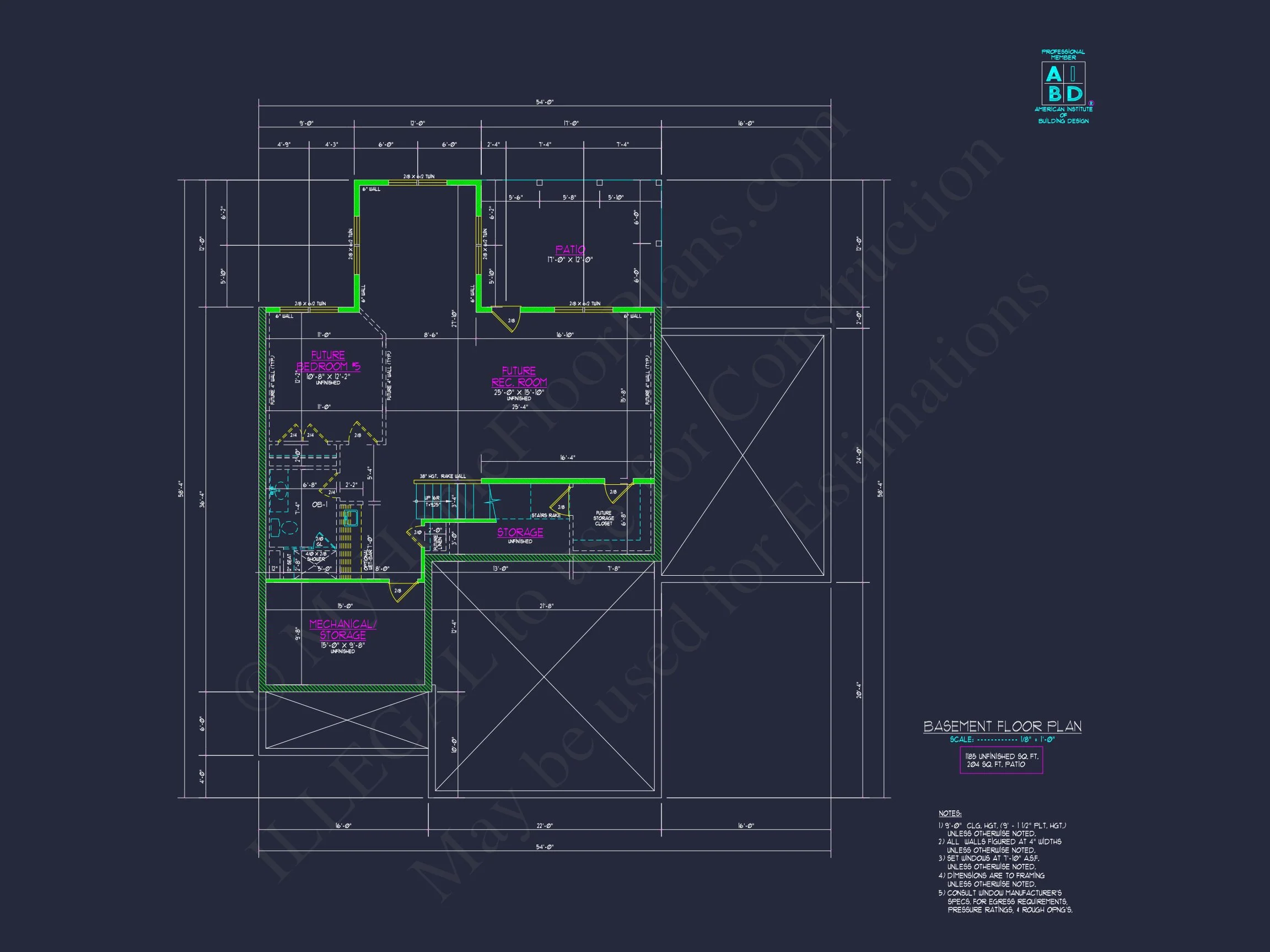 Craftsman house Design Plan with 3 Bedrooms & CAD Blueprints