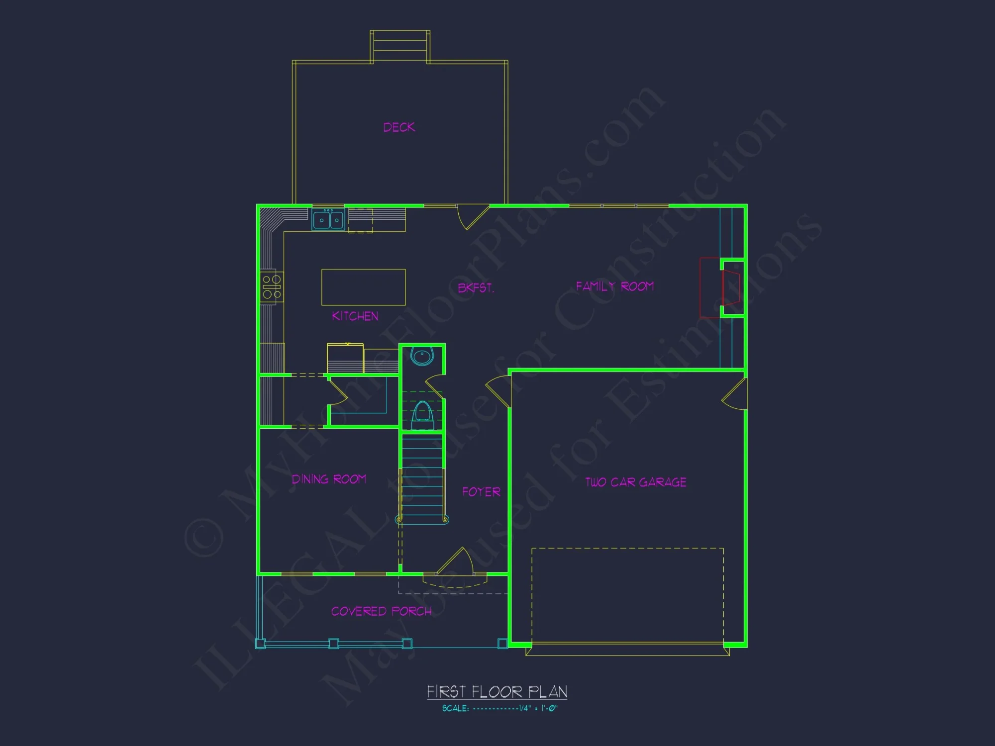 Colonial house Plan with Spacious Layout and Detailed Designs