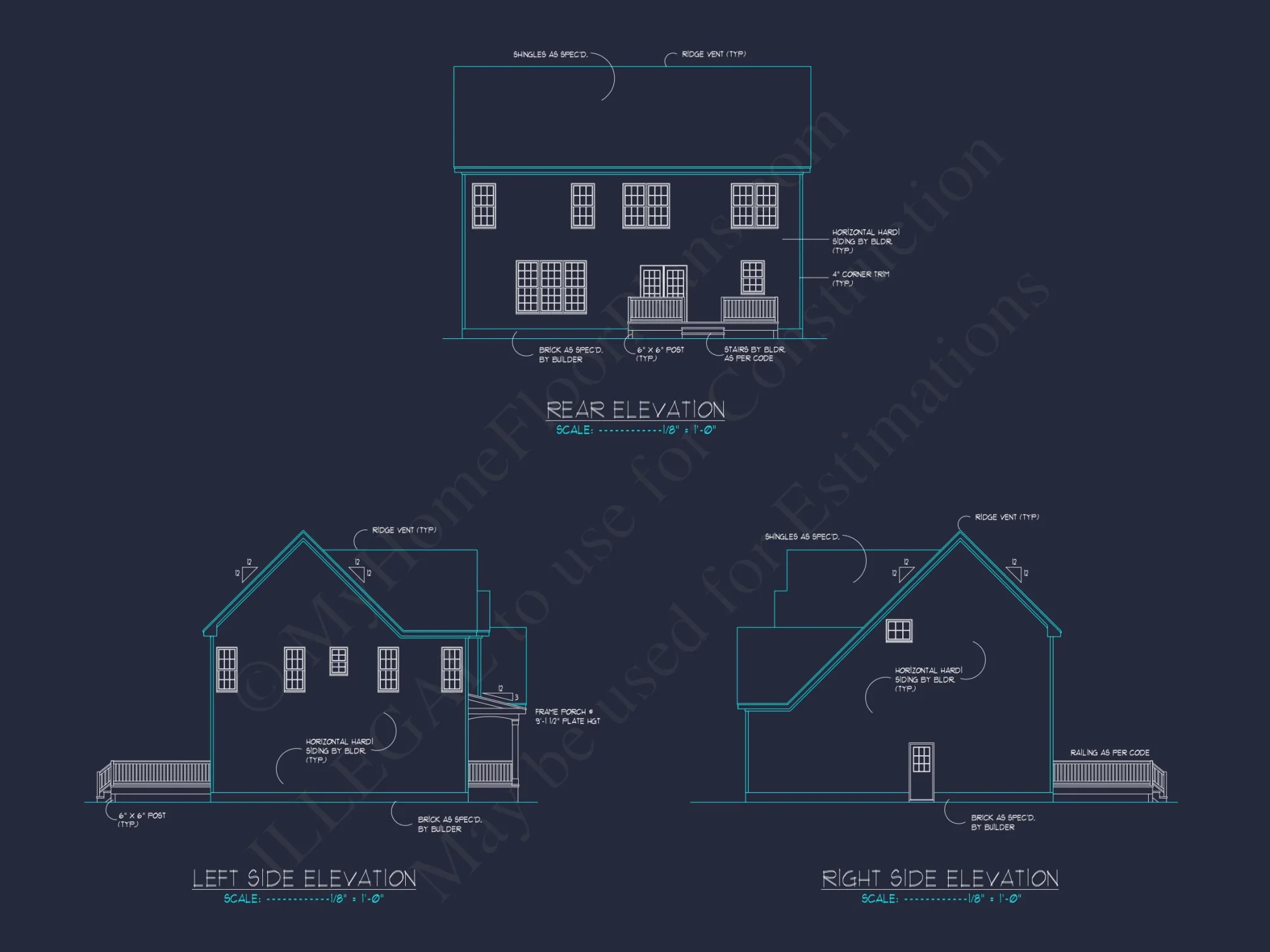 Colonial house Plan with Spacious Layout and Detailed Designs