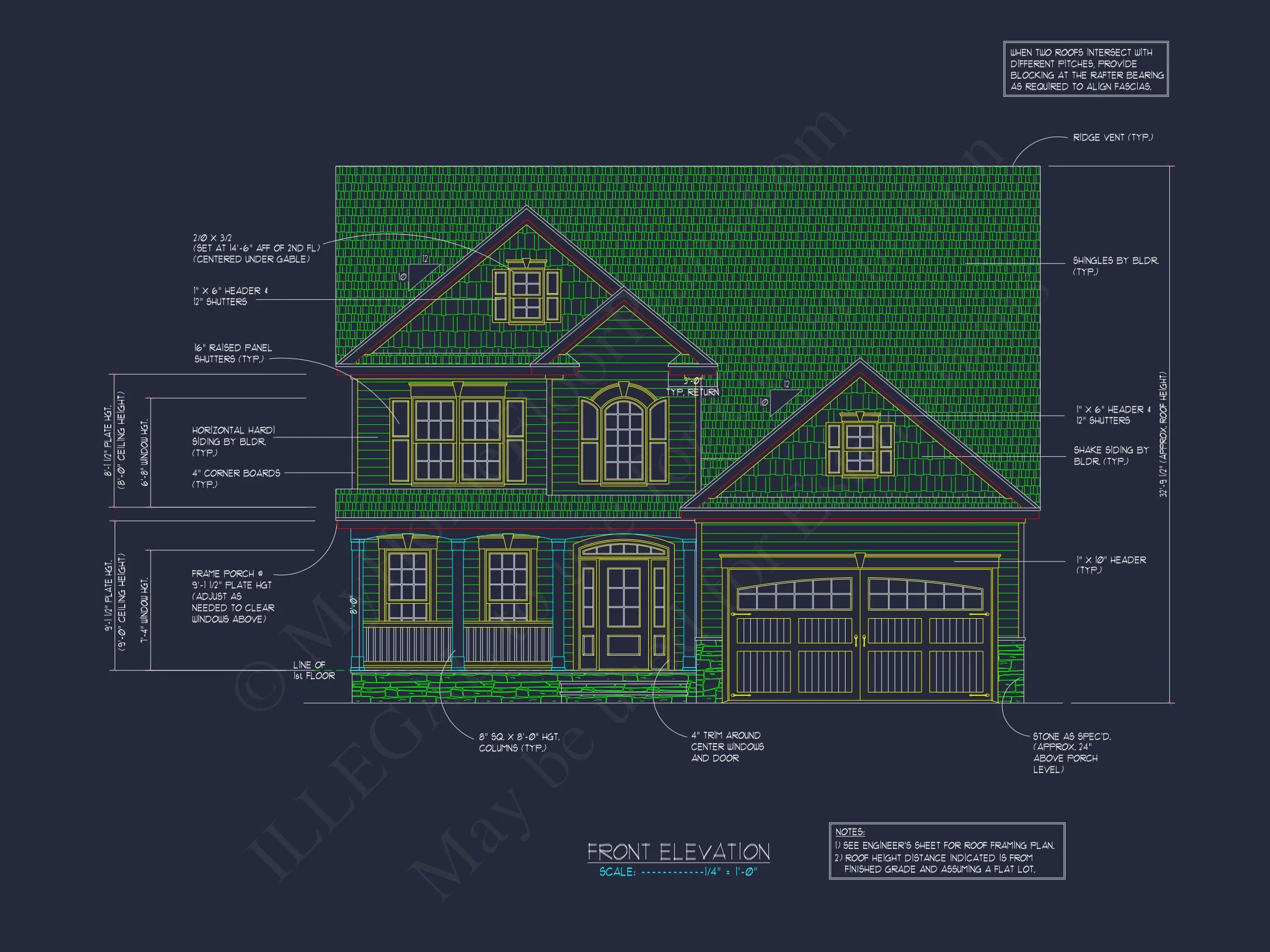 17-1461 HOUSE PLAN - Traditional Colonial Home Plan - 4-Bed, 2-Bath, 2,056 SF 3 Colonial house Plan with Spacious Layout and Detailed Designs