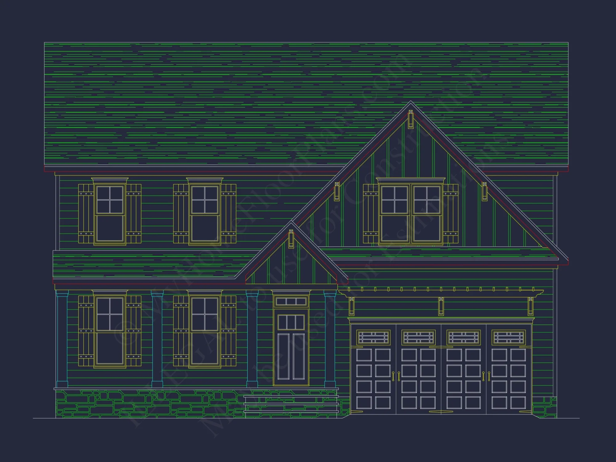 Craftsman house Floor Plan: Spacious Design & Quality Features