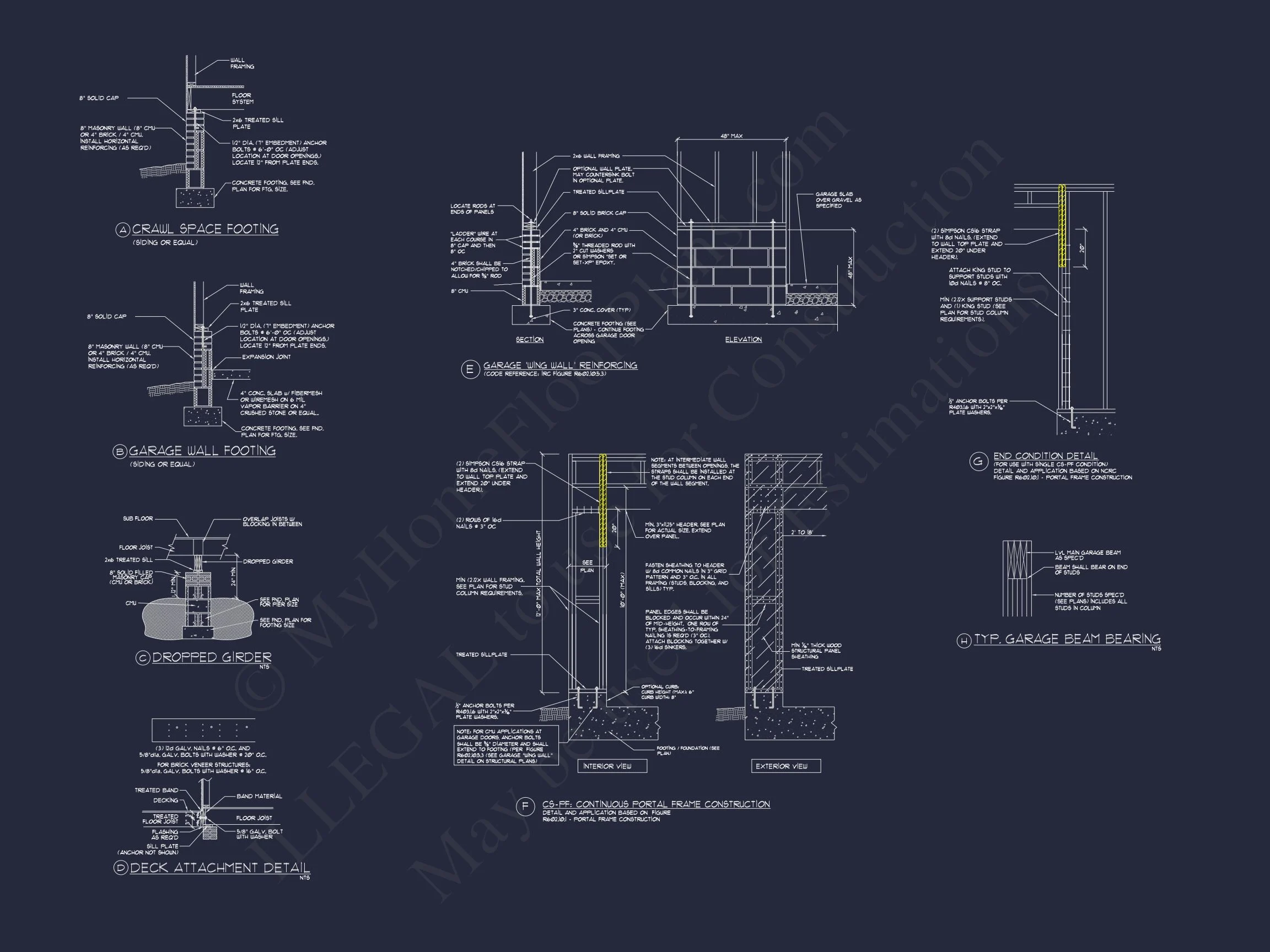 17-1381 HOUSE PLAN - Traditional Home Plan - 4-Bed, 3-Bath, 2,450 SF 14 Craftsman house Plan with Basement, Open Floors, and CAD Designs