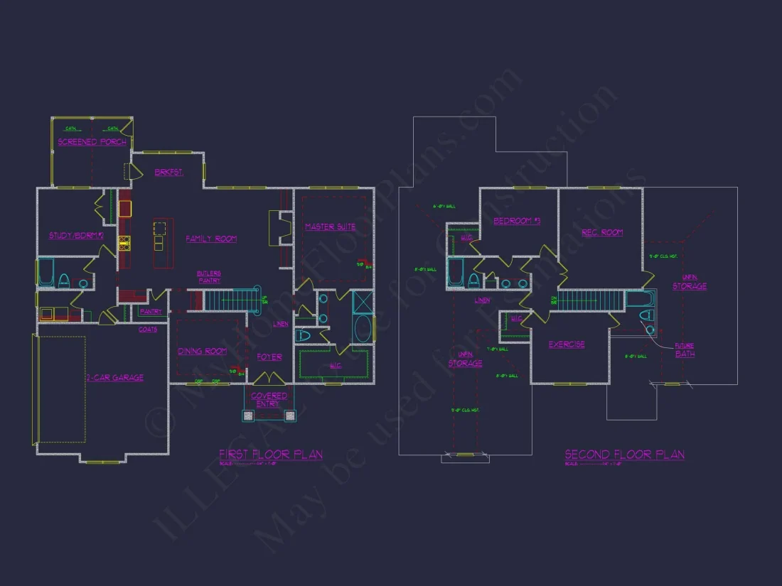 Craftsman house Plan with Basement, Open Floors, and CAD Designs