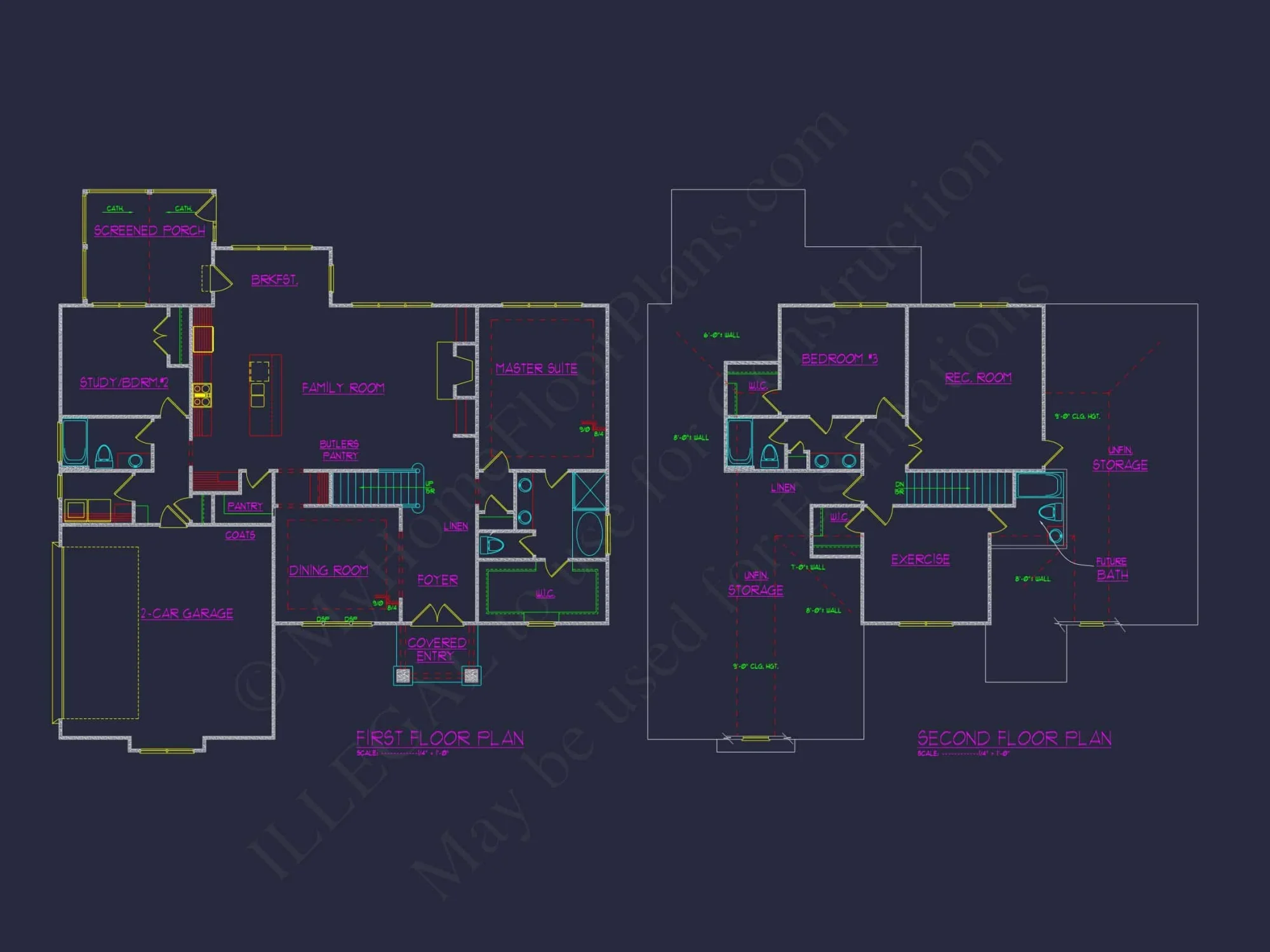 Craftsman house Plan with Basement, Open Floors, and CAD Designs