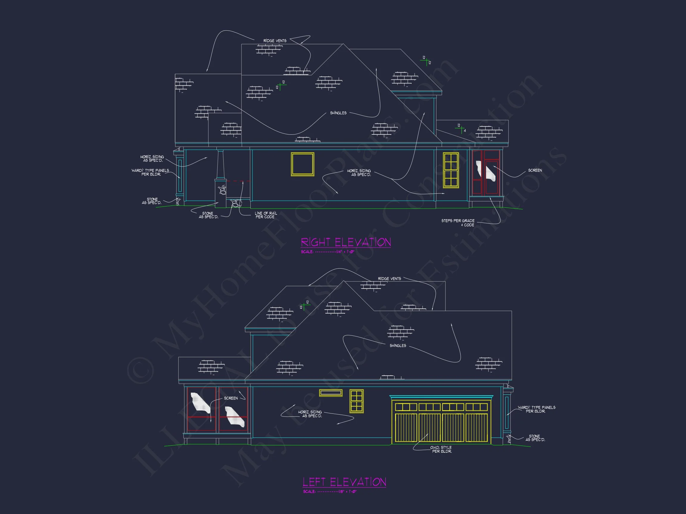 17-1381 HOUSE PLAN - Traditional Home Plan - 4-Bed, 3-Bath, 2,450 SF 4 Craftsman house Plan with Basement, Open Floors, and CAD Designs