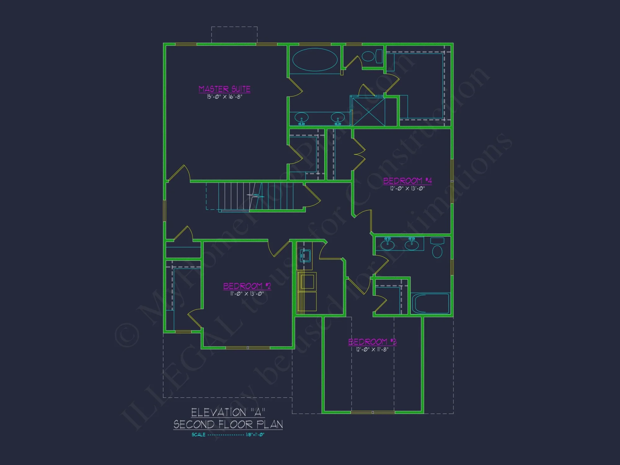 Beautiful house Floor Plan: CAD & Blueprint Designs of Architectural Ownery