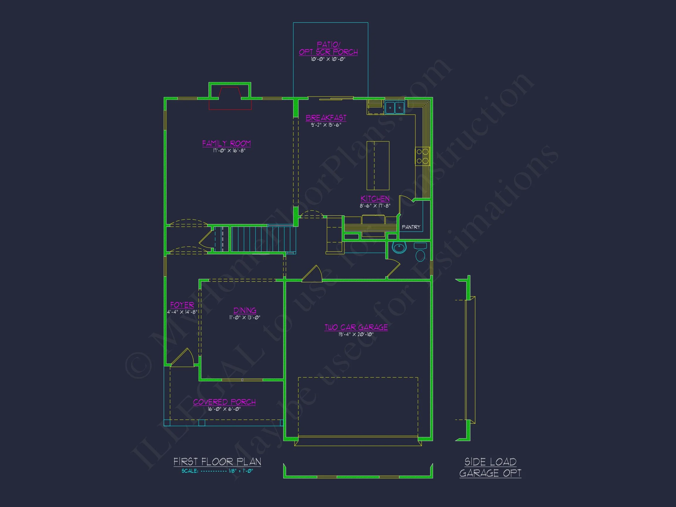 Beautiful house Floor Plan: CAD & Blueprint Designs of Architectural Ownery