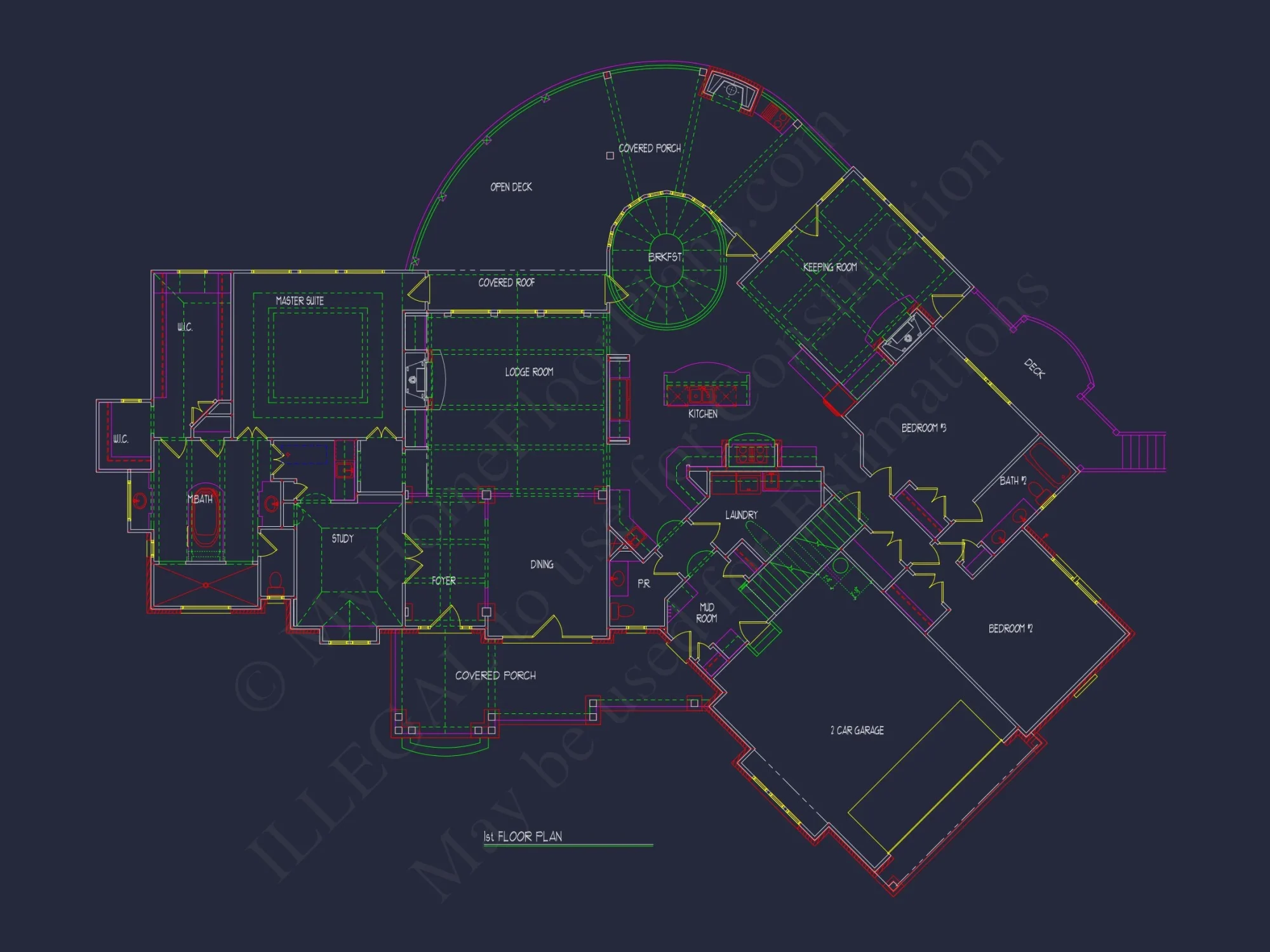 Elegant Craftsman house Plan with Detailed Floor Designs and CAD