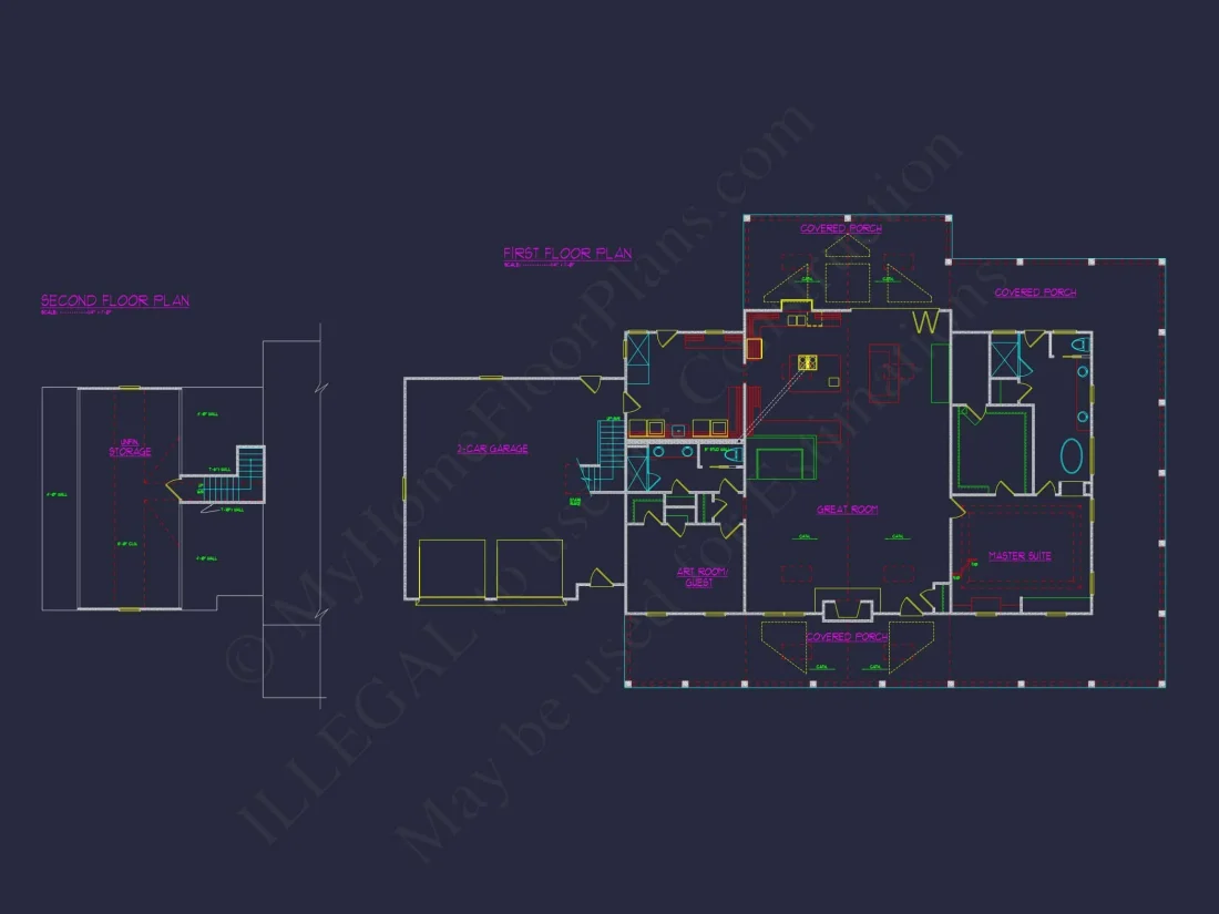 Spacious house Floor Plan: Blueprint CAD Designs for Dream Architecture