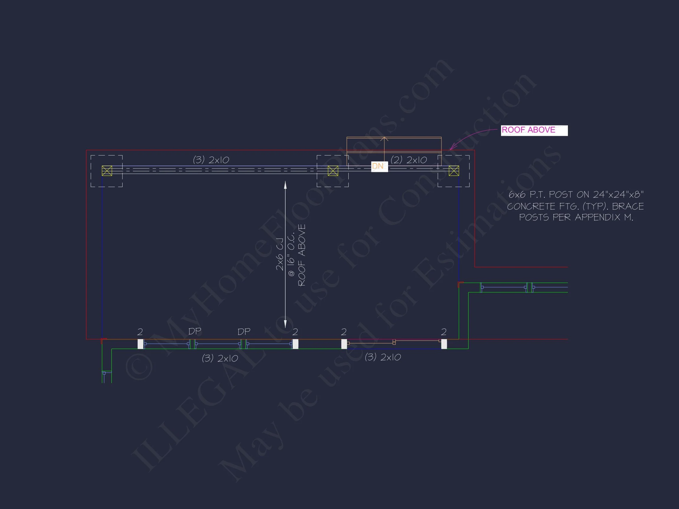 Modern Suburban house Plan with 2-Story CAD Blueprint Designs