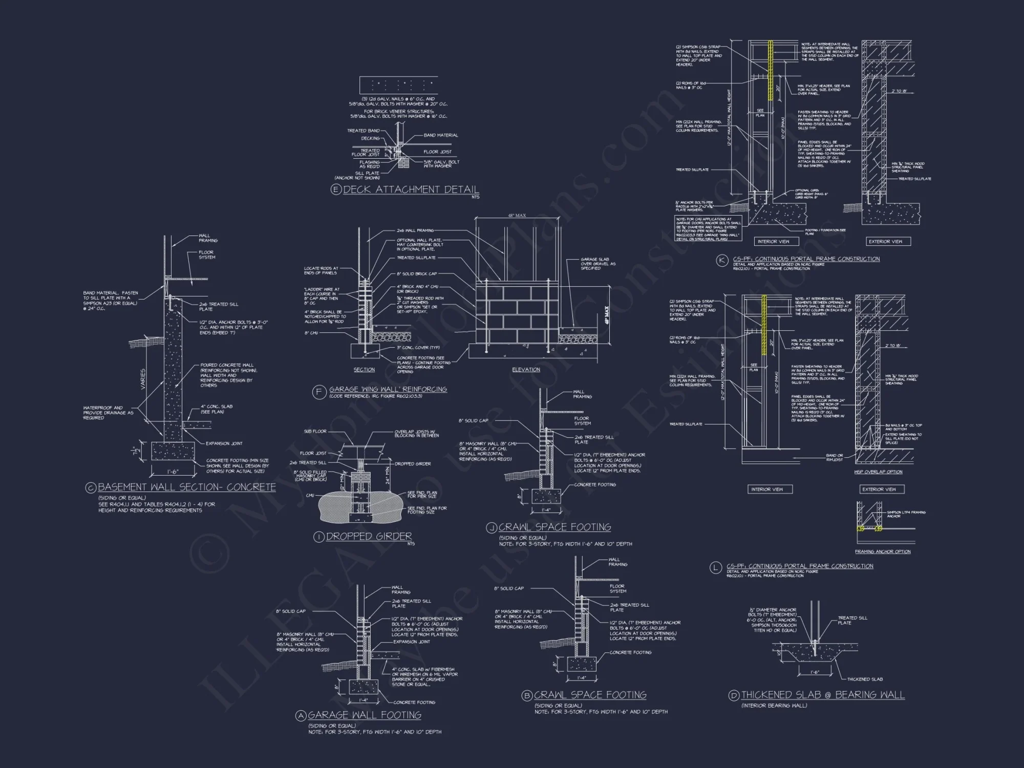 Modern Suburban house Plan with 2-Story CAD Blueprint Designs