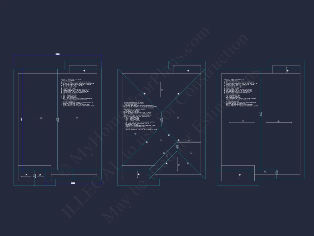 Modern Suburban house Plan with 2-Story CAD Blueprint Designs
