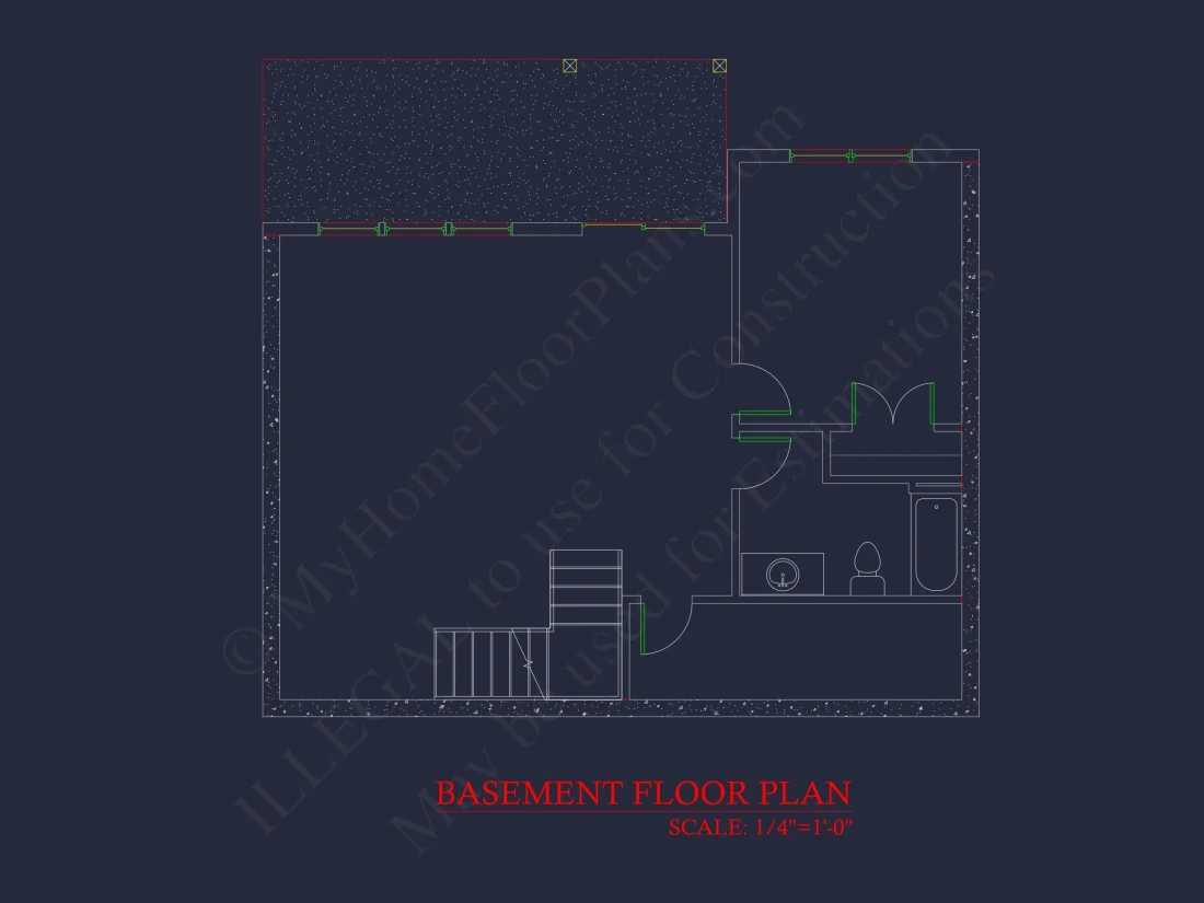 Modern Suburban house Plan with 2-Story CAD Blueprint Designs