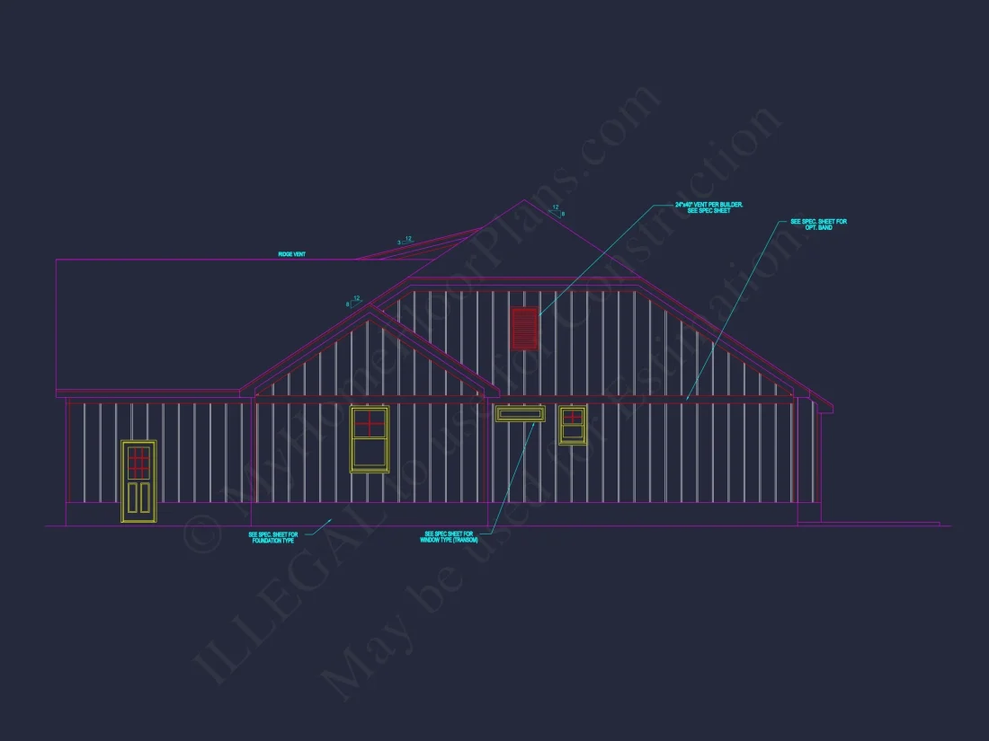 Modern Craftsman house Plan with Open Floor Blueprint Designs