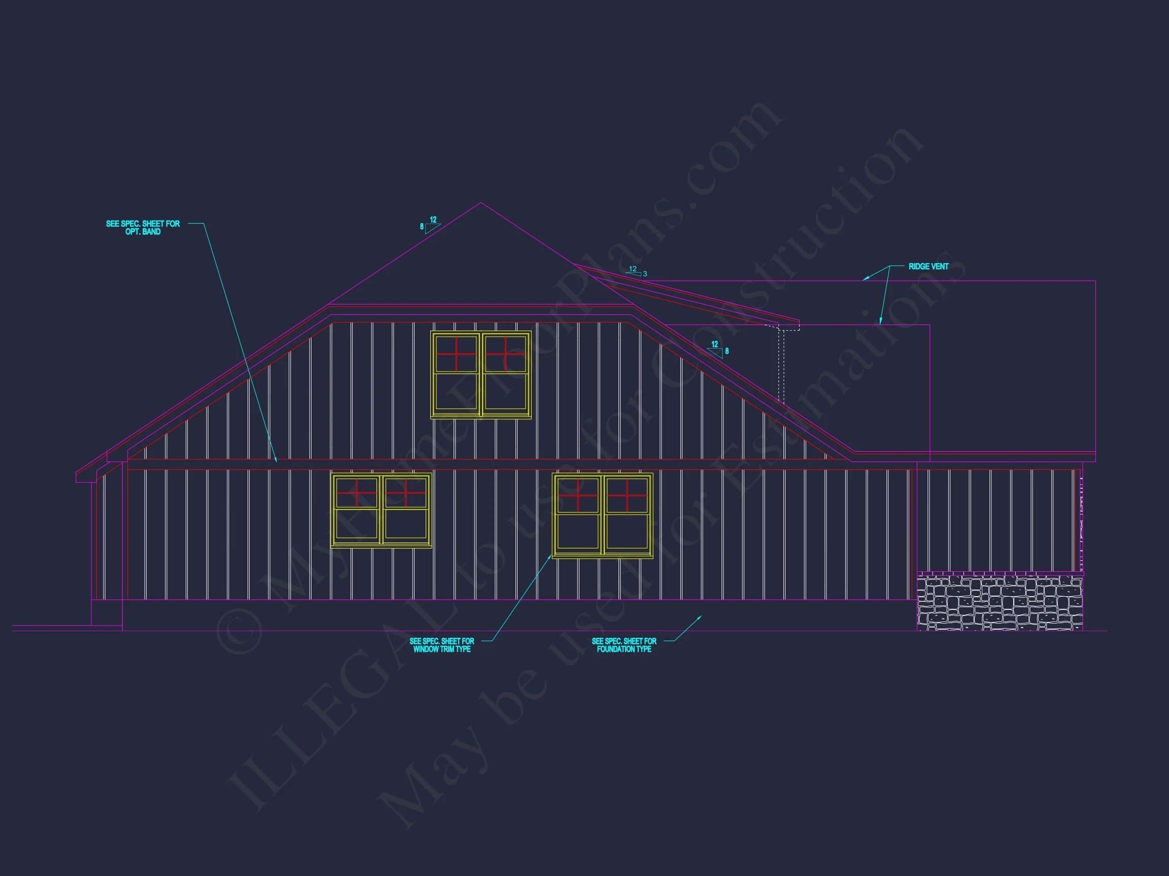 Modern Craftsman house Plan with Open Floor Blueprint Designs