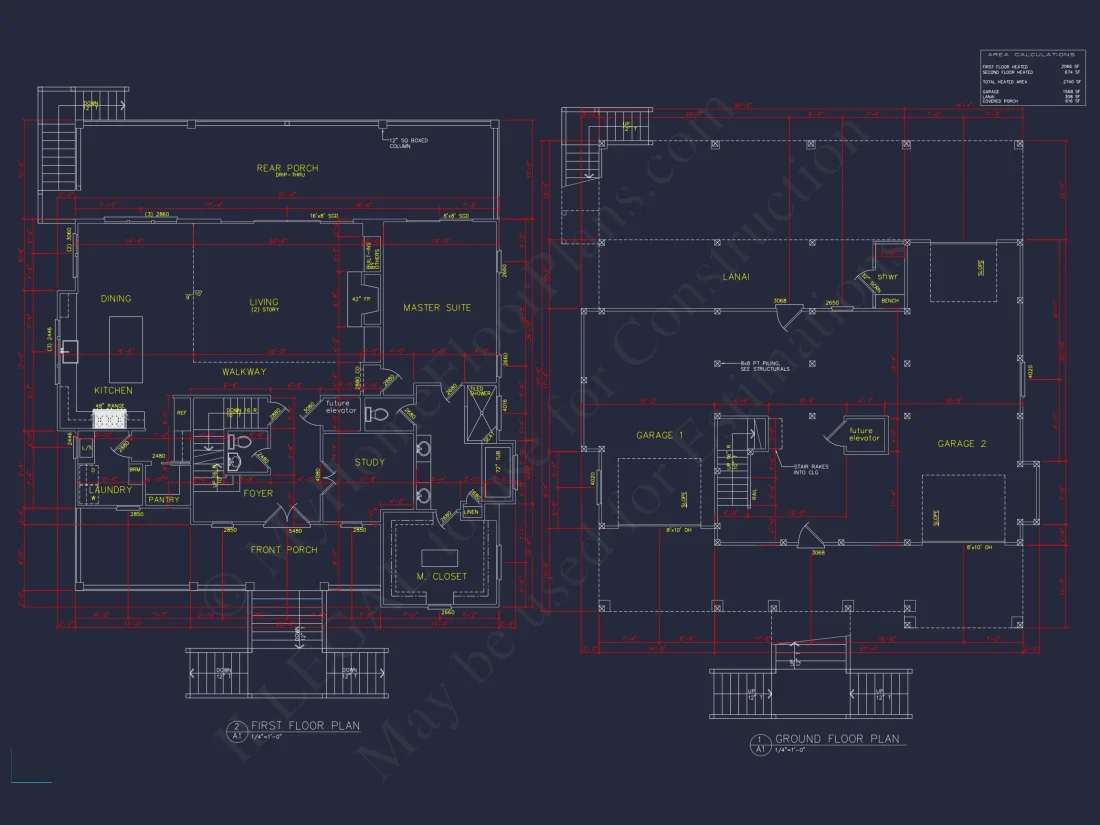Beach house Plan with 3 Beds, 2.5 Baths, and Coastal Designs