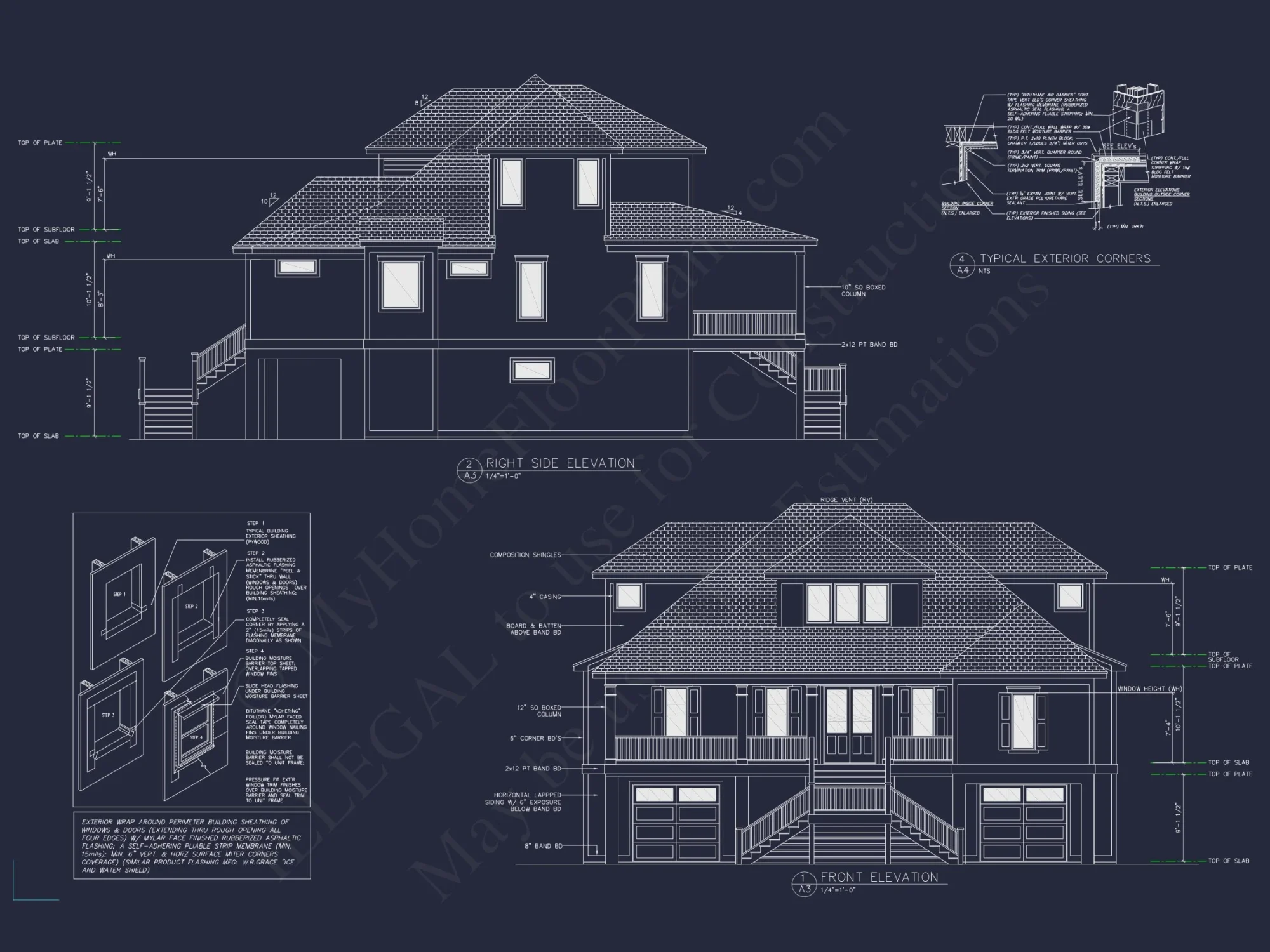 Beach house Plan with 3 Beds, 2.5 Baths, and Coastal Designs