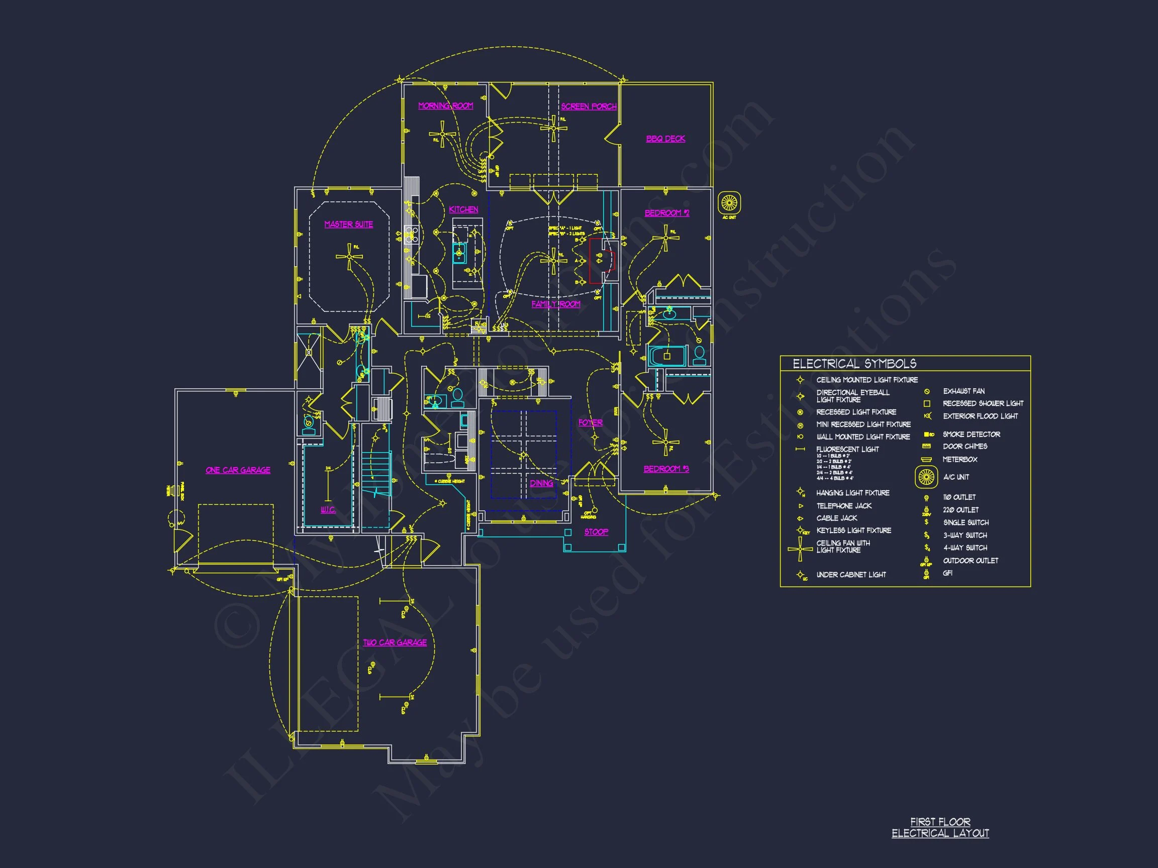 16-1769 HOUSE PLAN - Modern Farmhouse Plan - 4-Bed, 3-Bath, 2,850 SF 10 house Plan Blueprint: Architecture & Floor Designs
