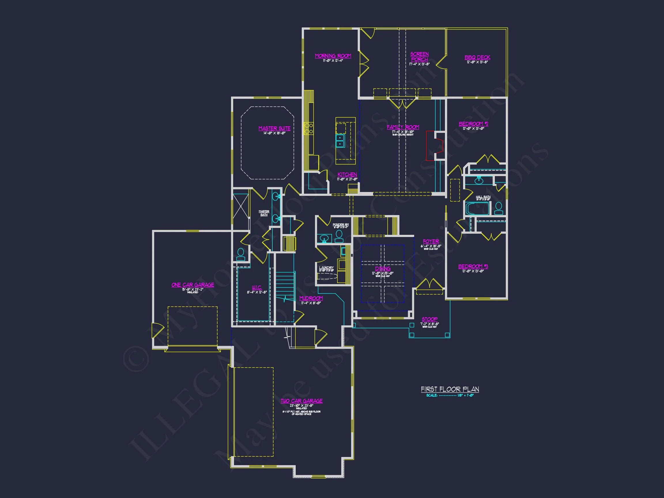 16-1769 HOUSE PLAN - Modern Farmhouse Plan - 4-Bed, 3-Bath, 2,850 SF 7 house Plan Blueprint: Architecture & Floor Designs
