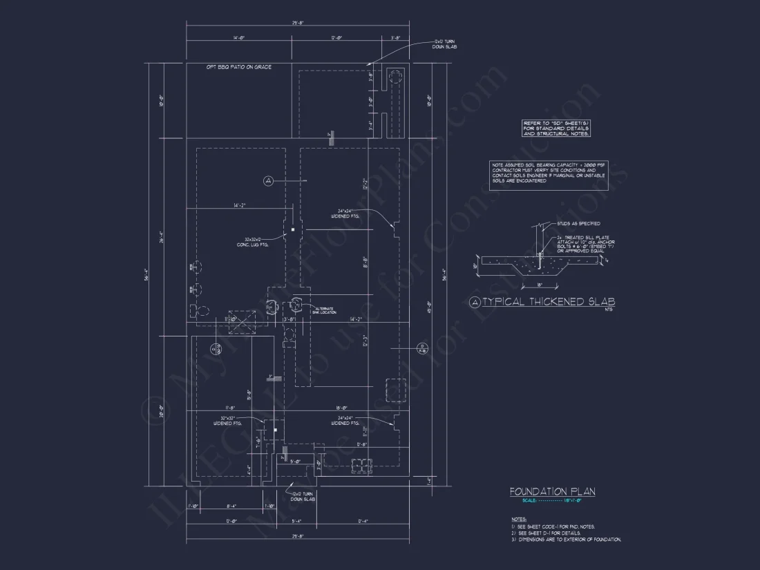 Craftsman house Floor Plan with 2 Stories and CAD Blueprint Designs