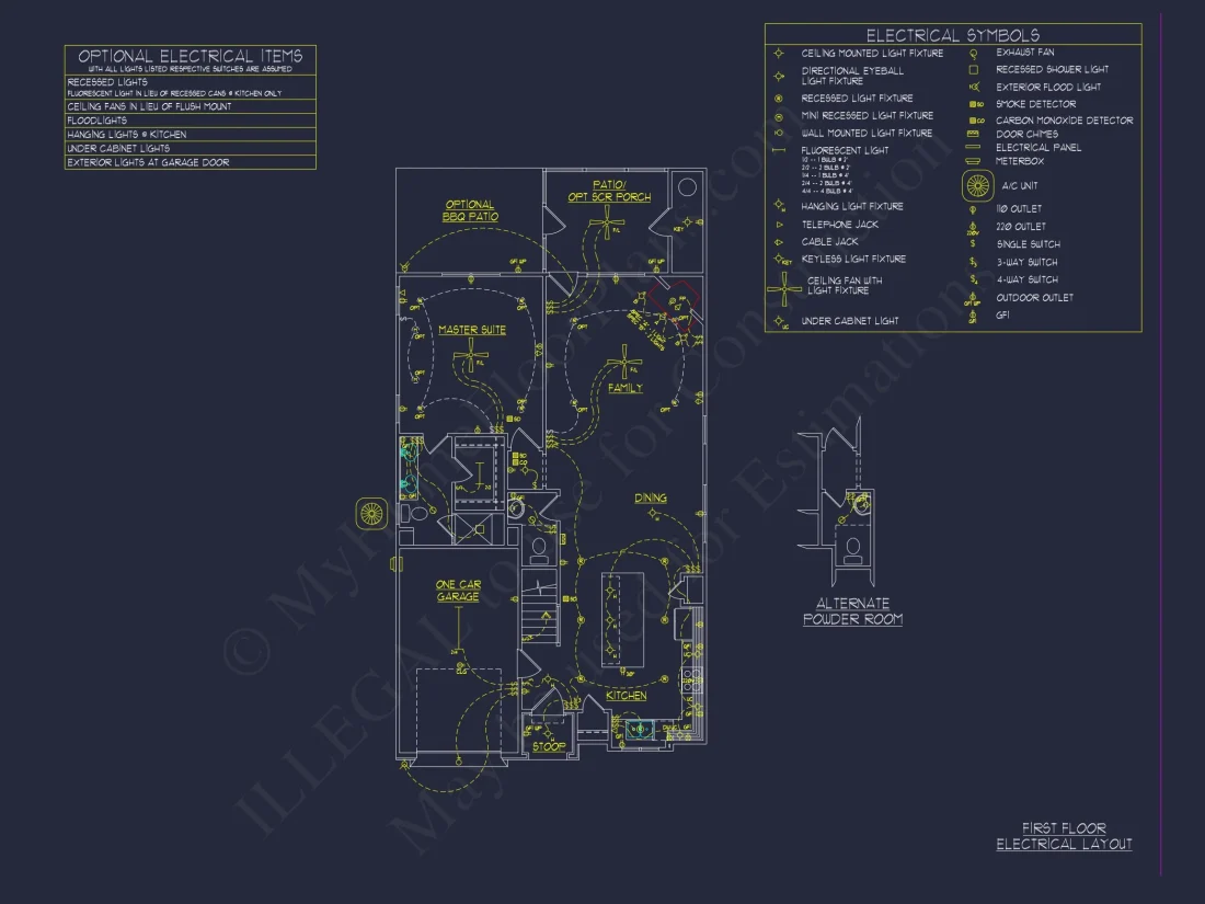 Craftsman house Floor Plan with 2 Stories and CAD Blueprint Designs