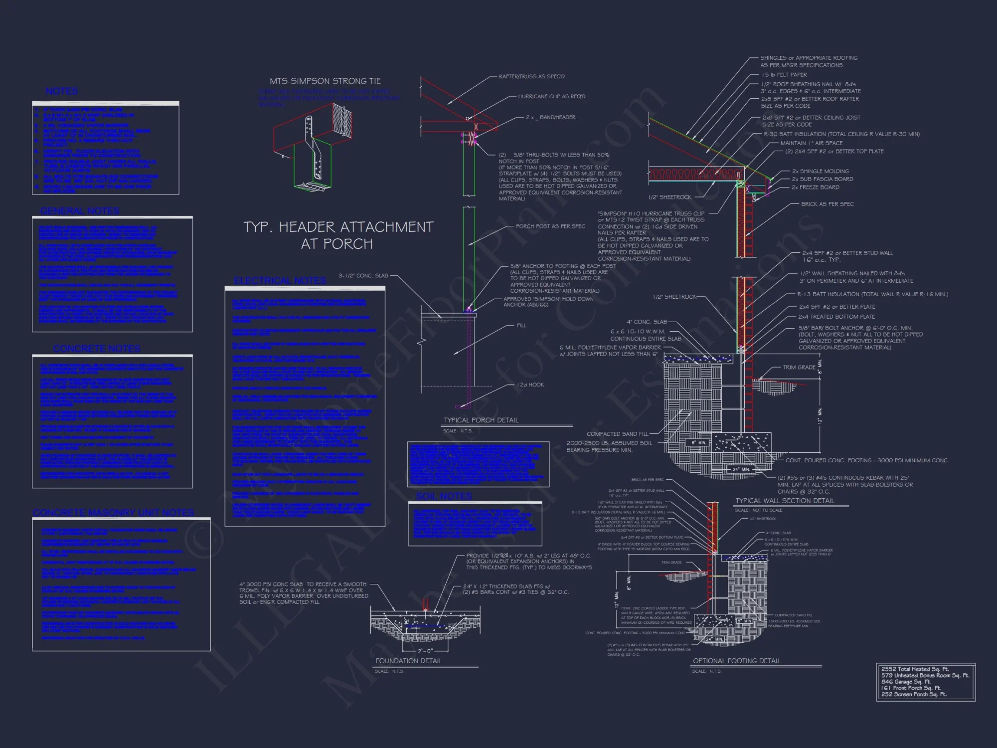 Beautiful 1.5 Story house Plan with CAD Designs and Blueprint