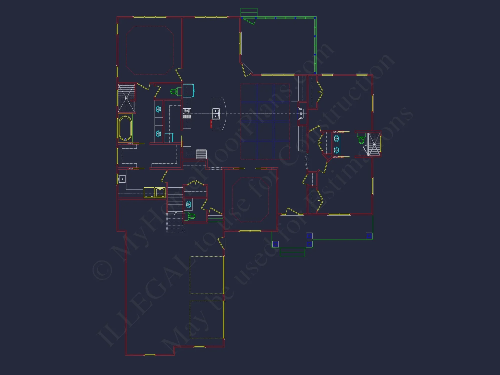 Beautiful 1.5 Story house Plan with CAD Designs and Blueprint