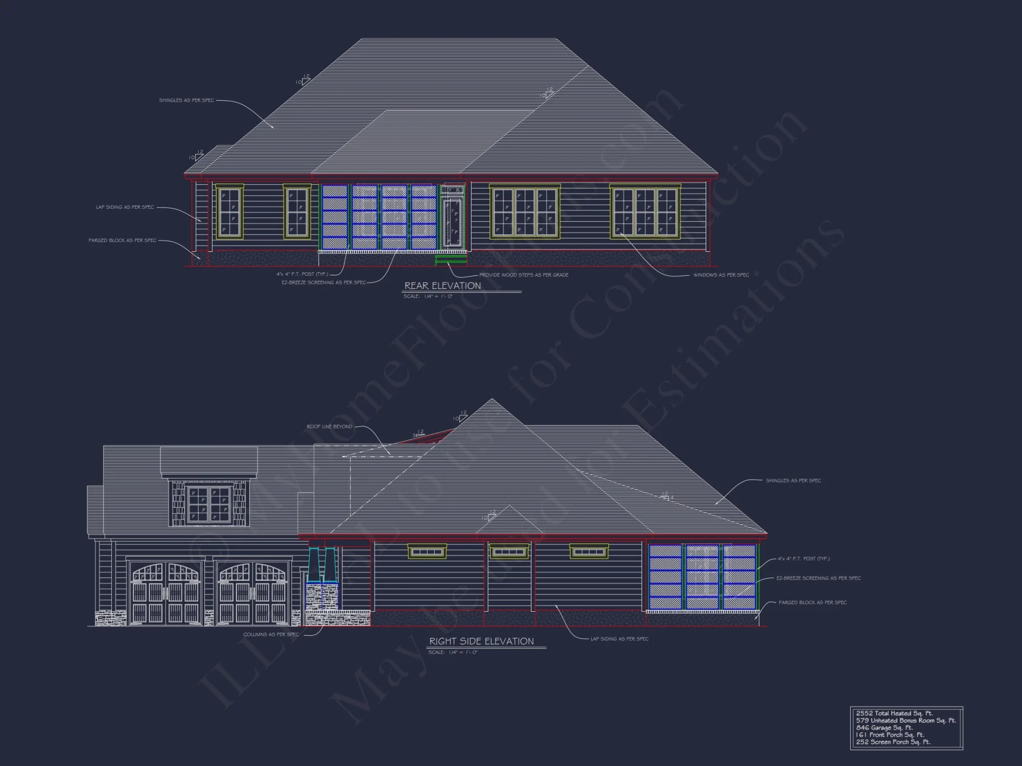 Beautiful 1.5 Story house Plan with CAD Designs and Blueprint