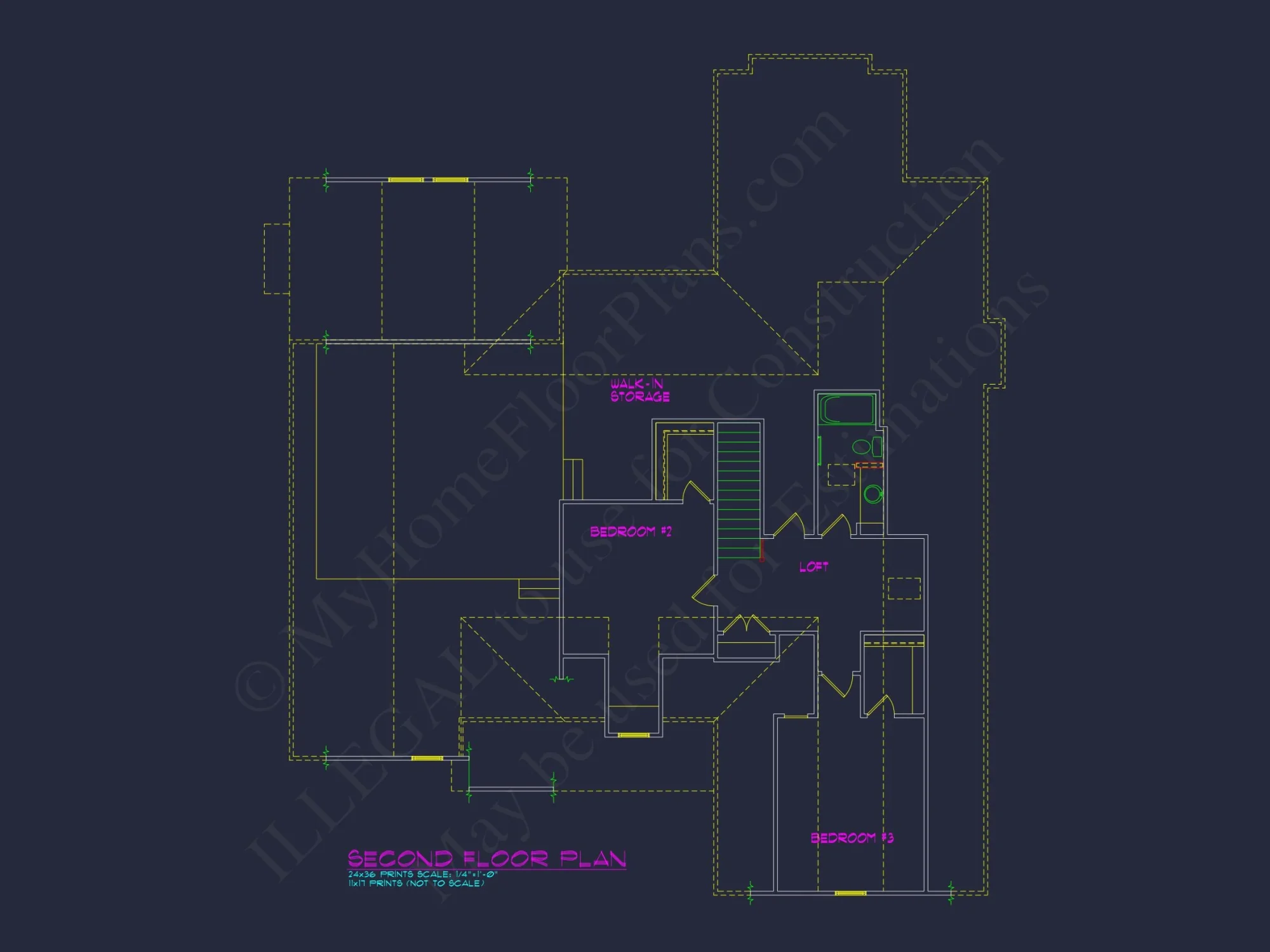 Elegant 3-Bedroom house Plan with Detailed Floor Designs