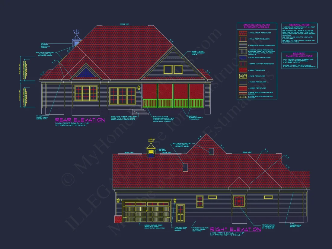 Elegant 3-Bedroom house Plan with Detailed Floor Designs