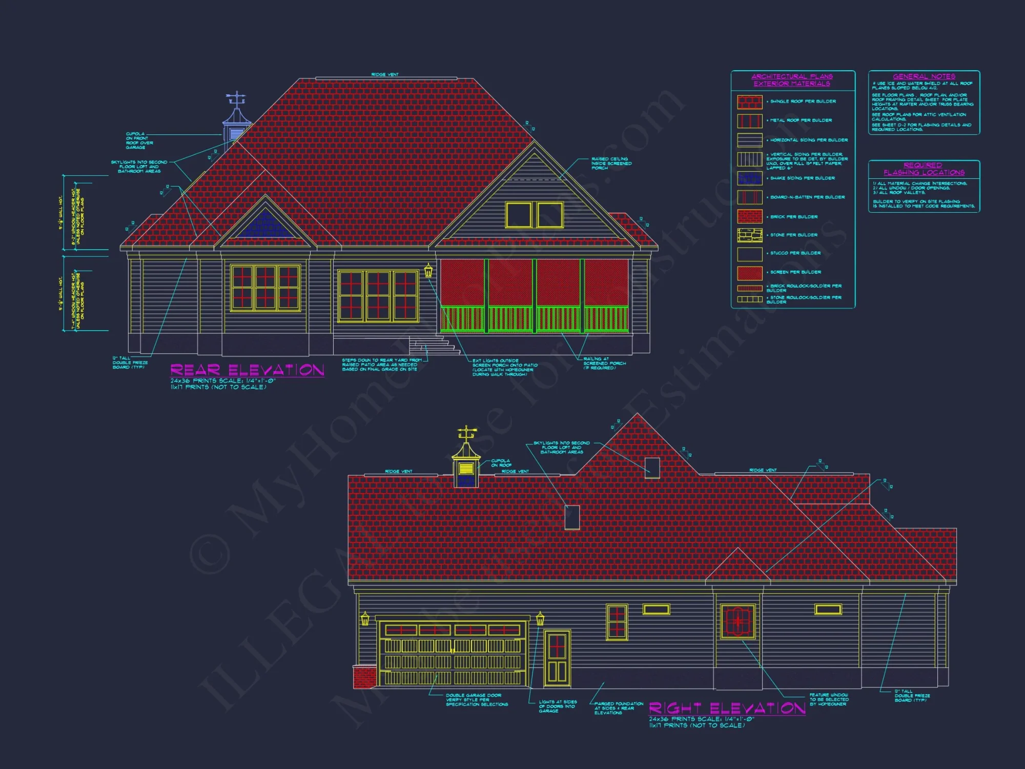 Elegant 3-Bedroom house Plan with Detailed Floor Designs