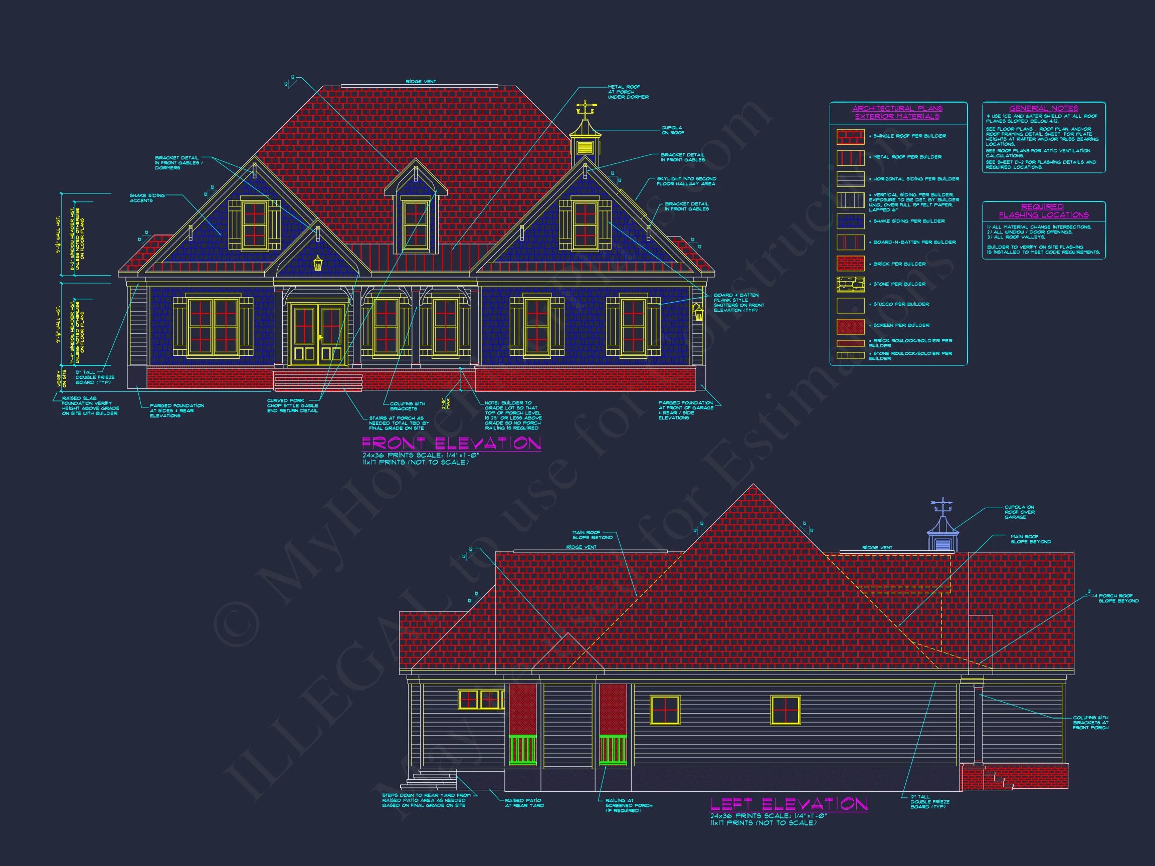 Elegant 3-Bedroom house Plan with Detailed Floor Designs