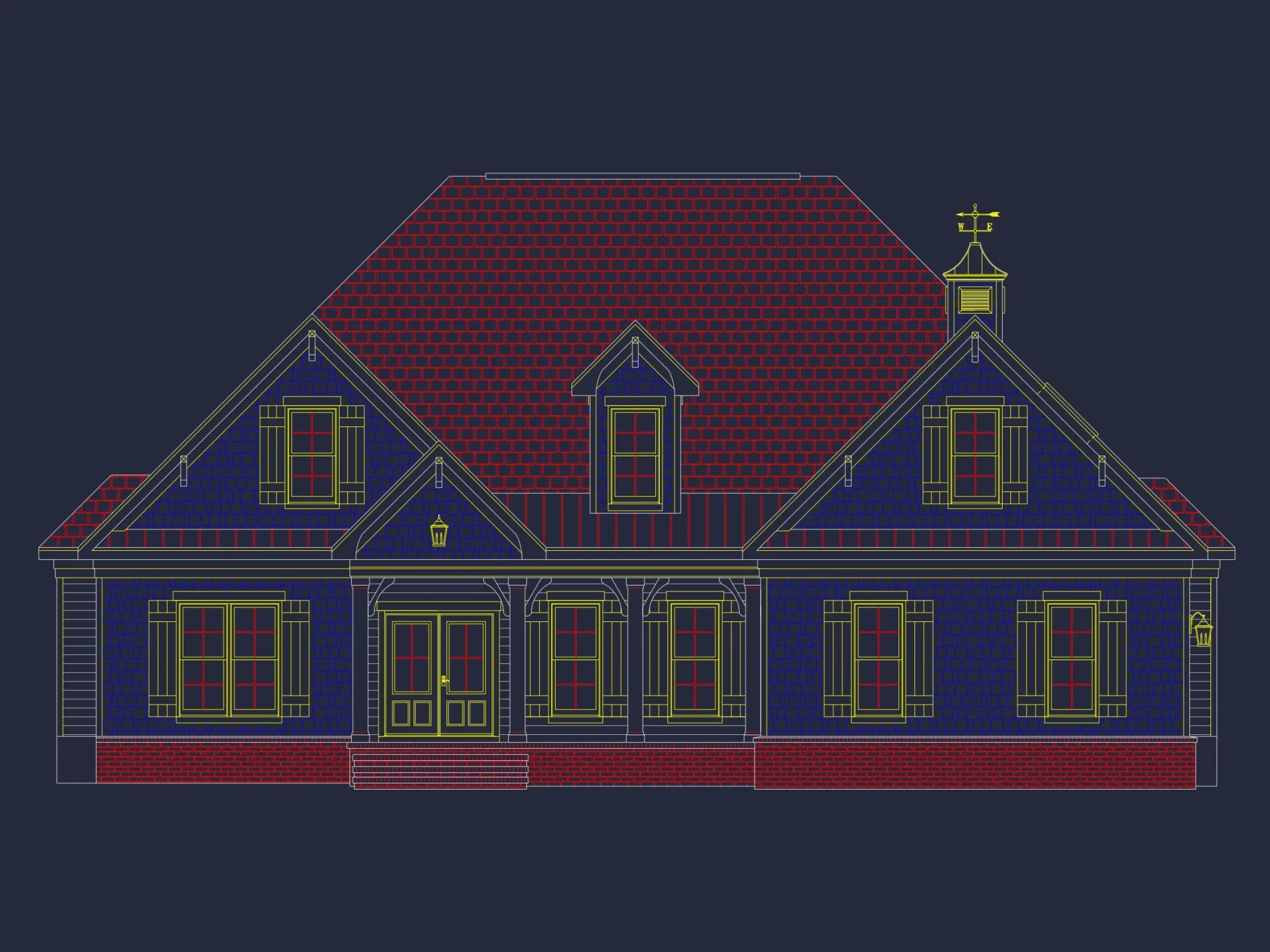 Elegant 3-Bedroom house Plan with Detailed Floor Designs