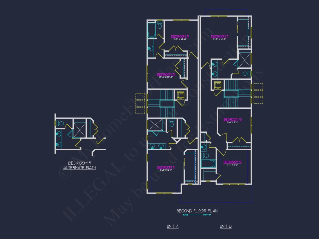 Stunning Duplex house Plan: Detailed Floor Plan and CAD Designs