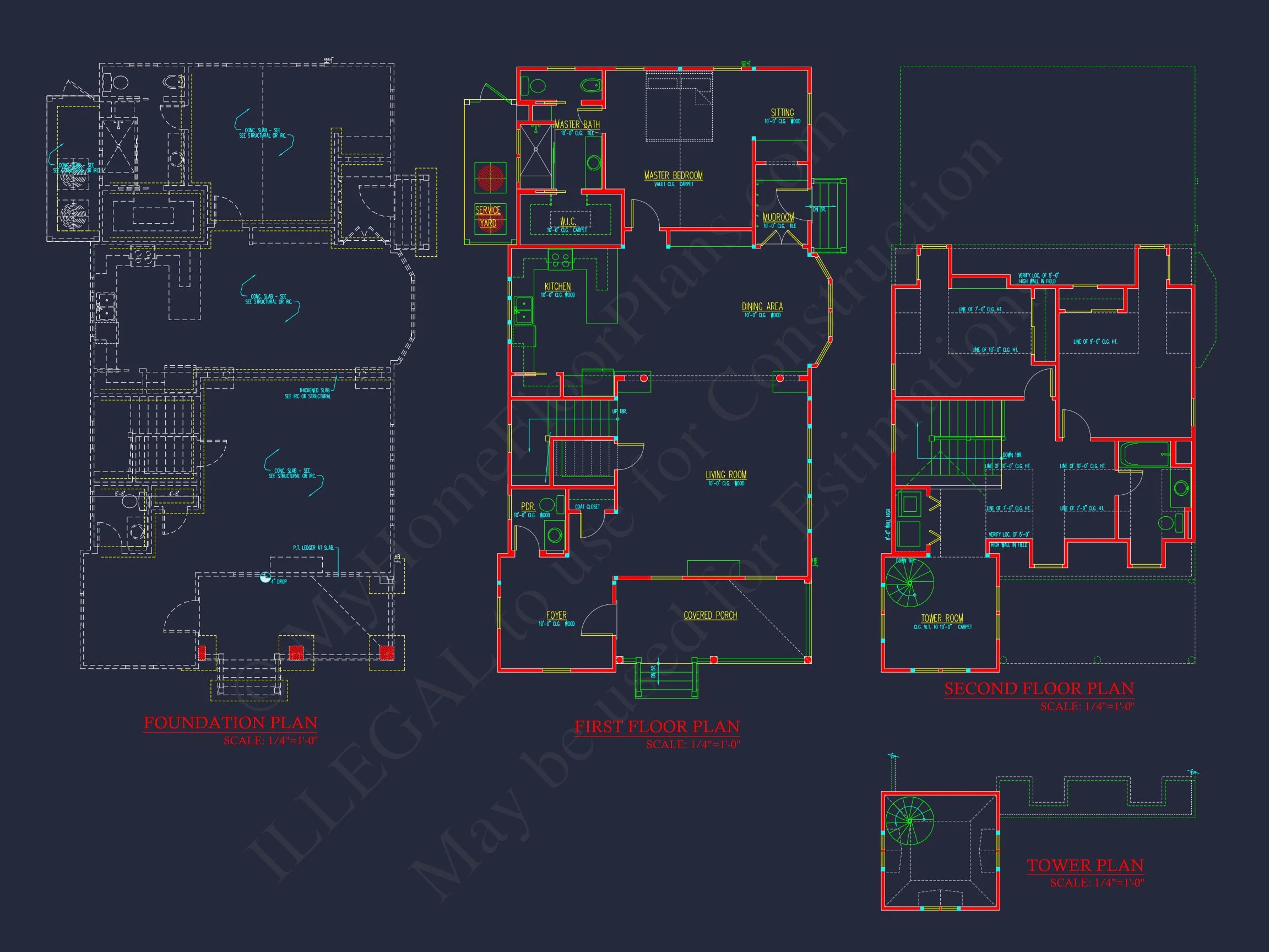 16-1177 HOUSE PLAN - Colonial Home Plan - 3-Bed, 2.5-Bath, 2,285 SF 6 Colonial Two-Story house Plan with Detached Garage and CAD Design