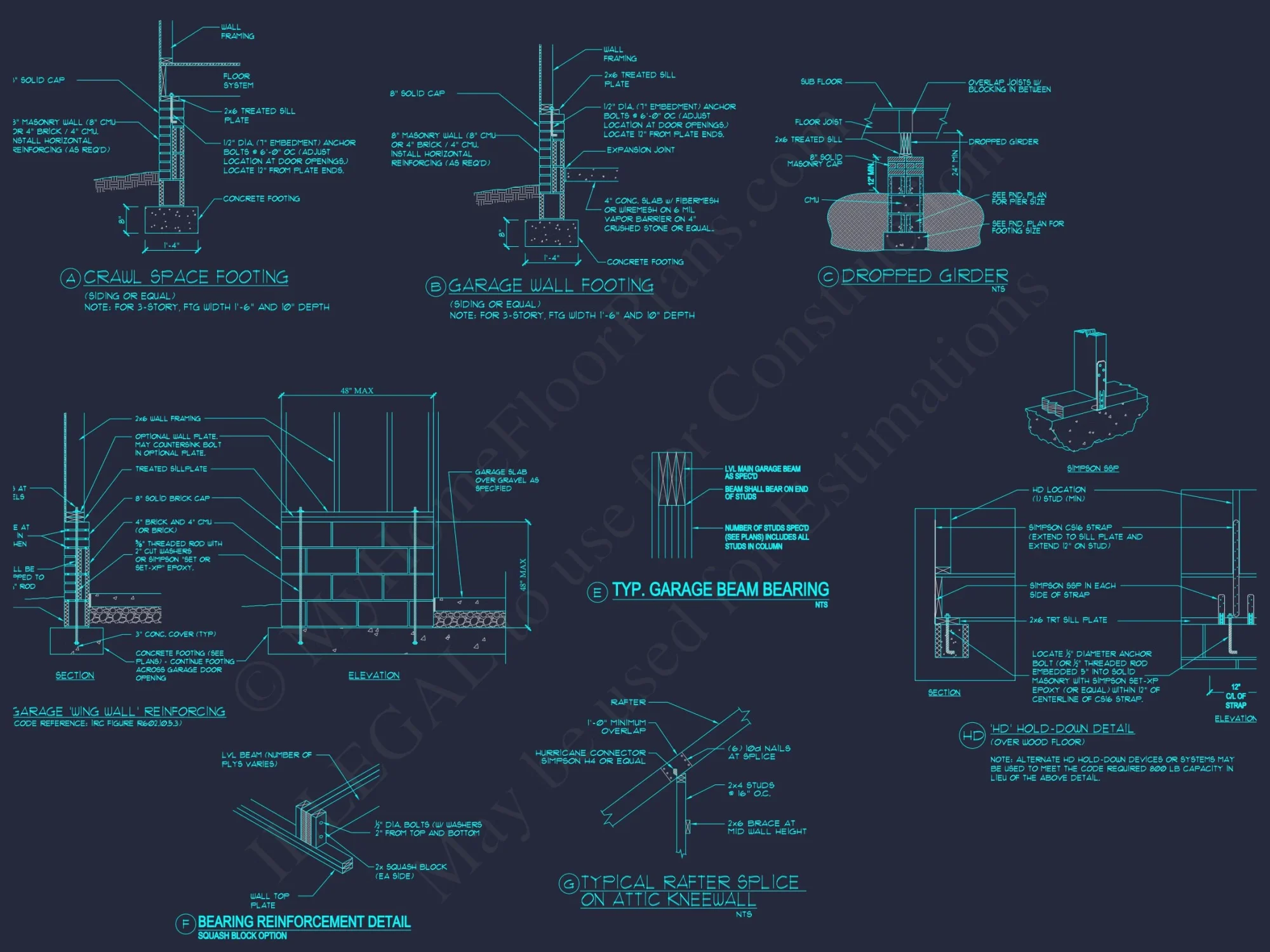 Traditional Craftsman house Plan with Detailed Floor Blueprint