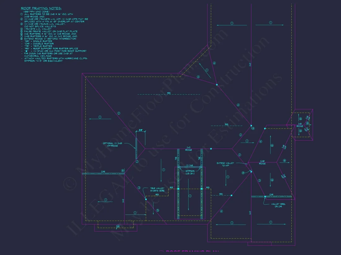 Traditional Craftsman house Plan with Detailed Floor Blueprint