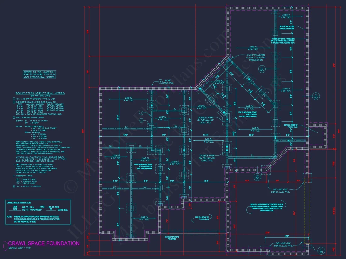 Traditional Craftsman house Plan with Detailed Floor Blueprint