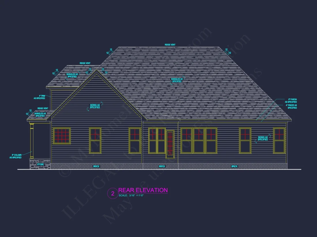 Traditional Craftsman house Plan with Detailed Floor Blueprint