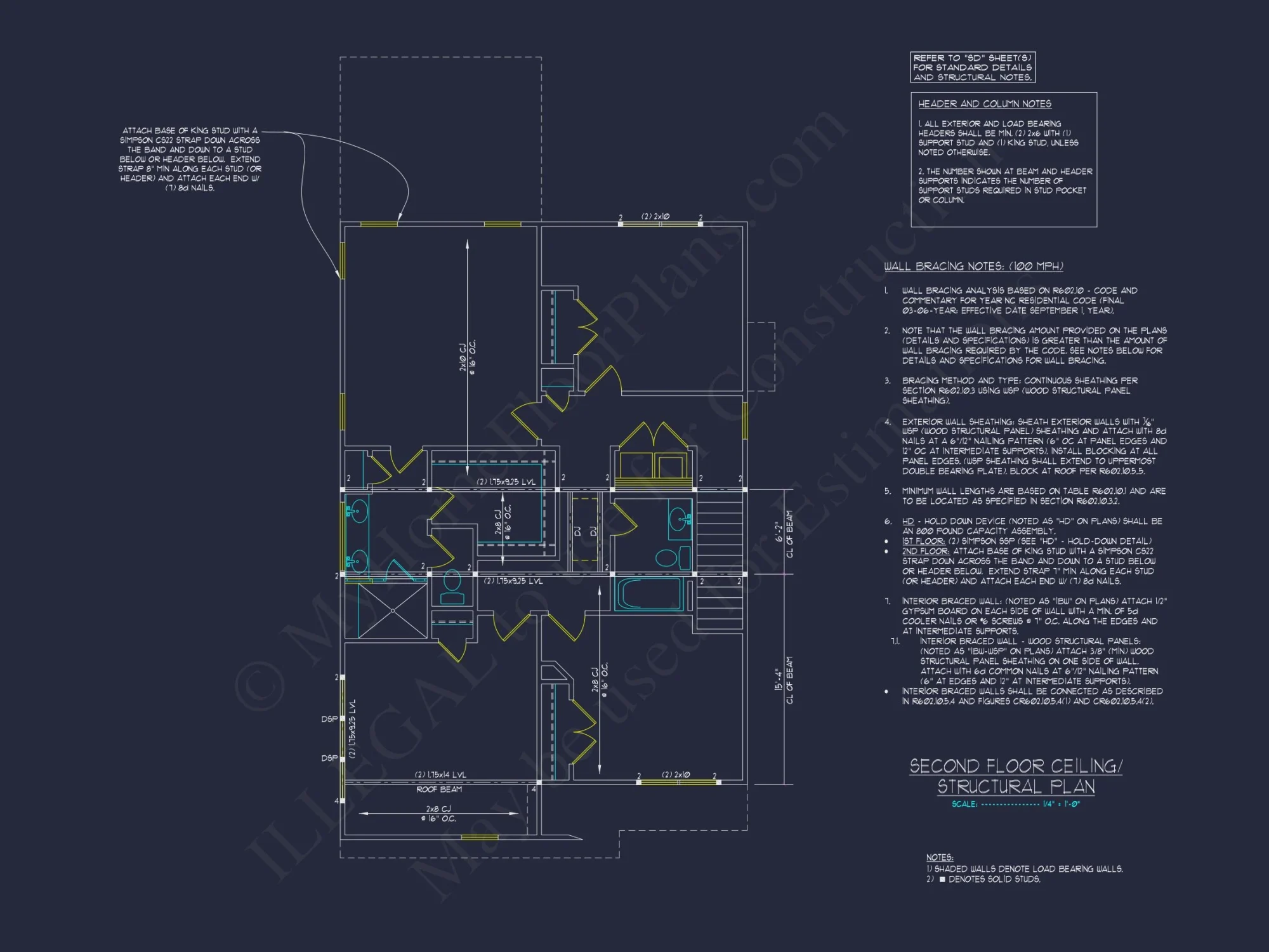 Craftsman house Floor Plan: CAD Blueprint for Modern Designs