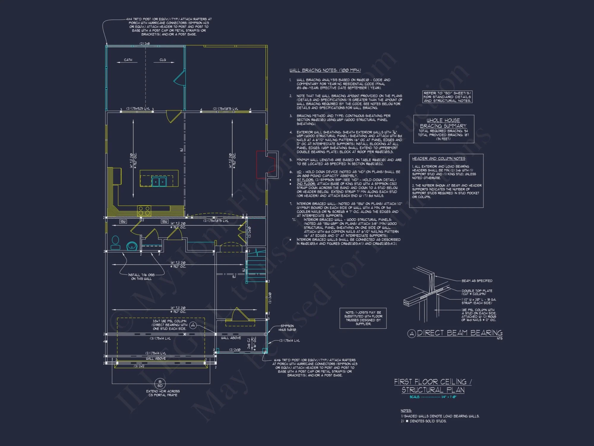 Craftsman house Floor Plan: CAD Blueprint for Modern Designs