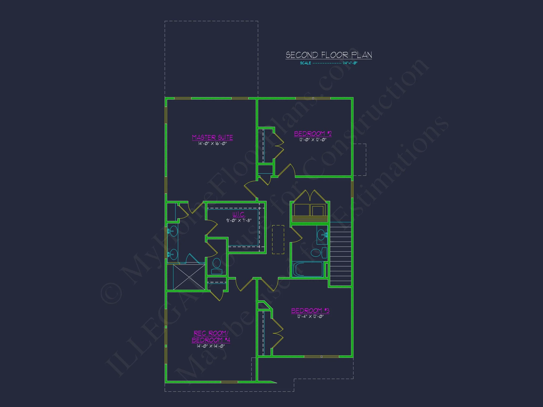 Craftsman house Floor Plan: CAD Blueprint for Modern Designs