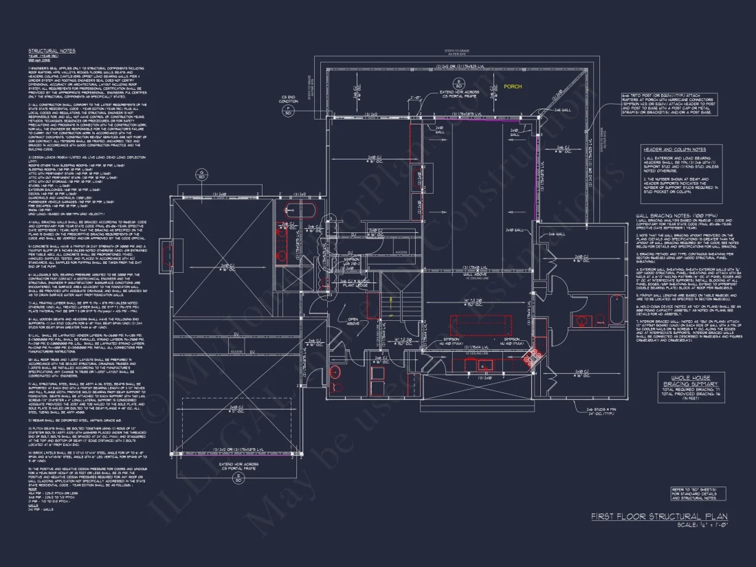 Modern Barn Style house Plan with 3 Bedrooms, 2.5 Bath, CAD Designs