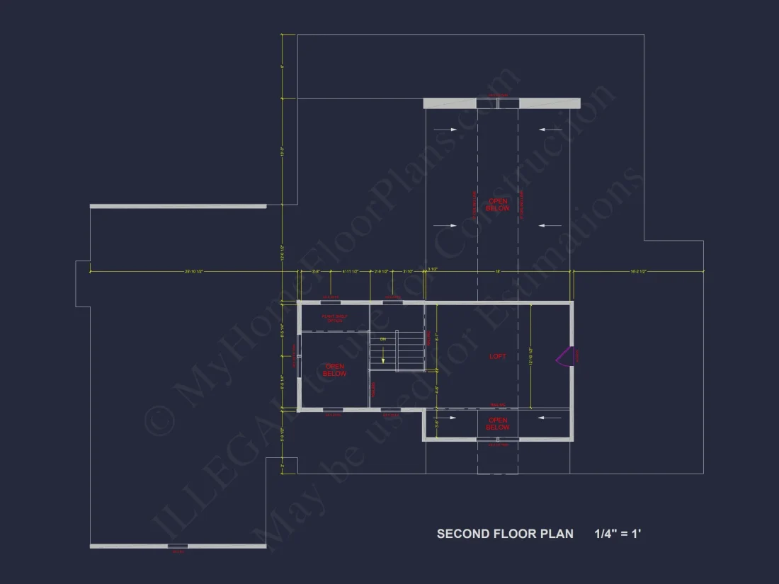 Modern Barn Style house Plan with 3 Bedrooms, 2.5 Bath, CAD Designs