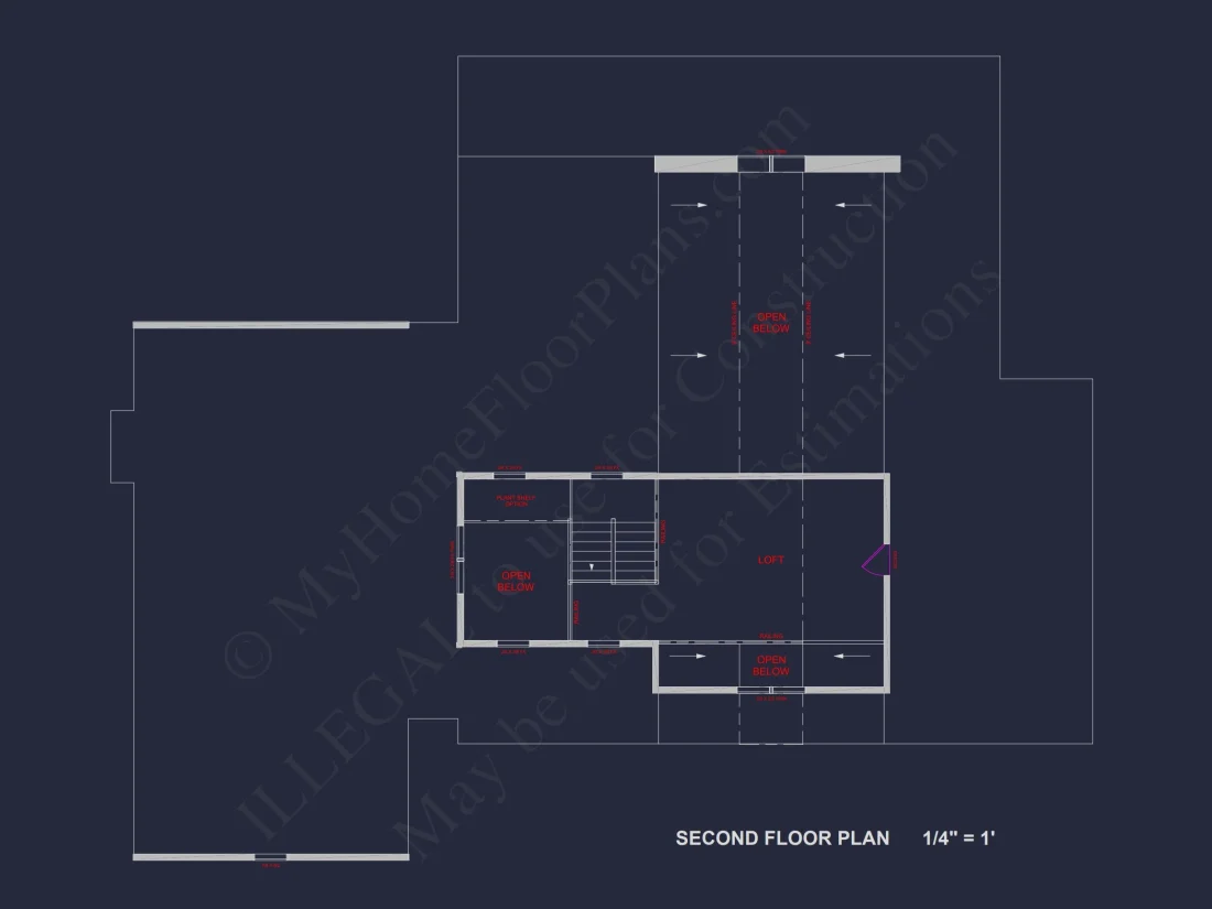 Modern Barn Style house Plan with 3 Bedrooms, 2.5 Bath, CAD Designs