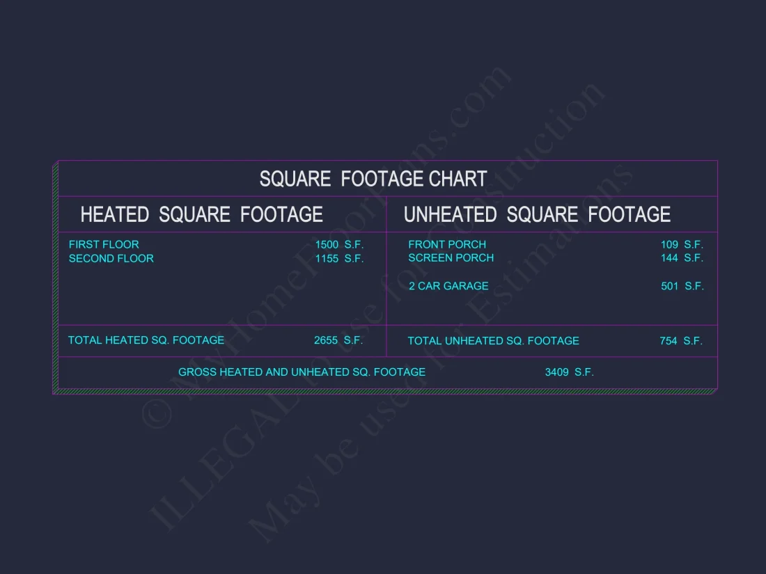 Craftsman house Plan: 1.5 Story Floor Design with CAD Blueprint