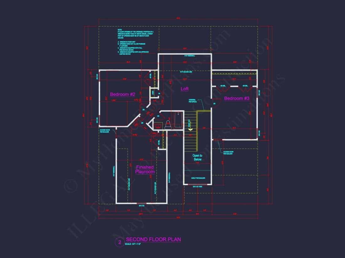 Craftsman house Plan: 1.5 Story Floor Design with CAD Blueprint