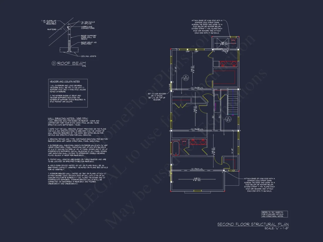 Modern 2-Story house Plan with Open Floor Plan and Mudroom