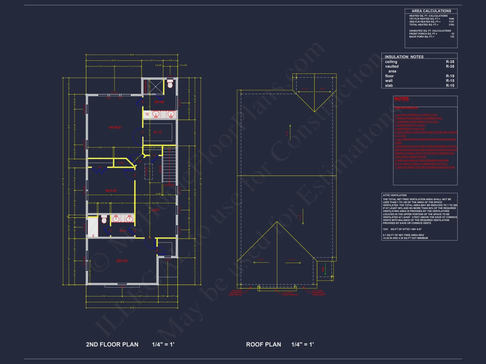 Modern 2-Story house Plan with Open Floor Plan and Mudroom